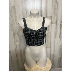Japana black croptop